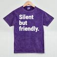 Silent But Friendly Kind Hearted Introvert Mineral Wash Tshirts Mineral Purple Silent But Friendly Kind Hearted Introvert Mineral Wash Tshirts Mineral Purple
