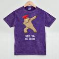 Sloth Dabbing 5th Grade Graduation Shirt Fifth Grade Grad Mineral Wash Tshirts Mineral Purple