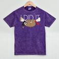 Sloth Graduation Shirt I Did It Diploma Grad Mineral Wash Tshirts Mineral Purple