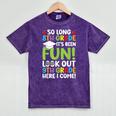 So Long 8th Grade 9th Grade Here I Come Graduation Mineral Wash Tshirts Mineral Purple