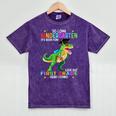 So Long Kindergarten Graduation Class 2025 Dinosaur Kids Mineral Wash Tshirts Mineral Purple