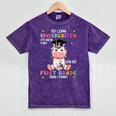 So Long Kindergarten Graduation Class 2025 Unicorn Girls Mineral Wash Tshirts Mineral Purple