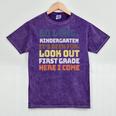 So Long Kindergarten Preschool Graduation First Grade Mineral Wash Tshirts Mineral Purple
