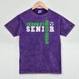 Soccer Senior Night Soccer Senior 2025 Graduation 14 Mineral Wash Tshirts Mineral Purple