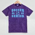 Soccer Senior Night Soccer Senior 2025 Graduation 16 Mineral Wash Tshirts Mineral Purple
