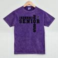 Soccer Senior Night Soccer Senior 2025 Graduation 26 Mineral Wash Tshirts Mineral Purple