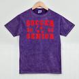 Soccer Senior Night Soccer Senior 2025 Graduation 4 Mineral Wash Tshirts Mineral Purple