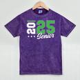 Soccer Senior Night Soccer Senior 2025 Graduation 44 Mineral Wash Tshirts Mineral Purple
