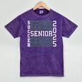 Soccer Senior Night Soccer Senior 2025 Graduation 45 Mineral Wash Tshirts Mineral Purple