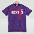 Soccer Senior Night Soccer Senior 2025 Graduation 5 Mineral Wash Tshirts Mineral Purple