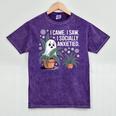 Social Anxiety Introvert Nervous Awkward Socially Mineral Wash Tshirts Mineral Purple