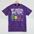 My Social Battery Introverted Low Energy Antisocial Mineral Wash Tshirts Mineral Purple My Social Battery Introverted Low Energy Antisocial Mineral Wash Tshirts Mineral Purple