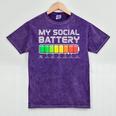 Social Battery Low Energy Antisocial Introvert Mineral Wash Tshirts Mineral Purple Social Battery Low Energy Antisocial Introvert Mineral Wash Tshirts Mineral Purple