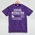 Social Battery Low Introvert Loading Bar Sarcasm Mineral Wash Tshirts Mineral Purple Social Battery Low Introvert Loading Bar Sarcasm Mineral Wash Tshirts Mineral Purple