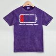 Social Battery Low Introvert Premium Mineral Wash Tshirts Mineral Purple Social Battery Low Introvert Premium Mineral Wash Tshirts Mineral Purple