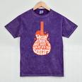 Social Introverts Hang Out With Guitars Musician Guitarist Mineral Wash Tshirts Mineral Purple