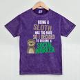 Social Work Student Masters Degree Graduation Mineral Wash Tshirts Mineral Purple