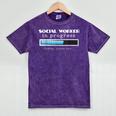 Social Worker In Progress MSW Masters Graduation Shirt Mineral Wash Tshirts Mineral Purple