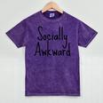 Socially Awkward Introvert Anxious Social Awkwardness Mineral Wash Tshirts Mineral Purple Socially Awkward Introvert Anxious Social Awkwardness Mineral Wash Tshirts Mineral Purple
