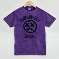 Socially Awkward Introvert Social Anxious Awkwardly Social Mineral Wash Tshirts Mineral Purple