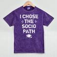 Sociology Graduate Graduation I Chose Socio Path Mineral Wash Tshirts Mineral Purple