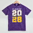 Sophomore 2028 Class Of 2028 Graduation 2028 10th Grade Mineral Wash Tshirts Mineral Purple
