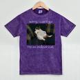 Sorry I Can’t Go I’m An Indoor Cat Introvert Meme Mineral Wash Tshirts Mineral Purple