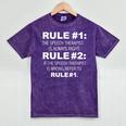 Speech Therapist Is Always Right Speech Therapy Graduation Mineral Wash Tshirts Mineral Purple