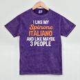 Spinone Italiano Dog Introvert Bracco Spinoso Fur Parent Mineral Wash Tshirts Mineral Purple