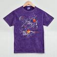 Splash Water Frutiger Aero Y2K Style Clownfish Mineral Wash Tshirts Mineral Purple