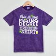 St Patricks Day Masters Degree MSW Graduation Social Work Mineral Wash Tshirts Mineral Purple