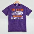 This Station Wagon Runs On Nostalgia Wagon Mineral Wash Tshirts Mineral Purple