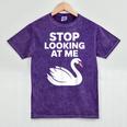 Stop Looking At Me Swan Introvert Humor Mineral Wash Tshirts Mineral Purple Stop Looking At Me Swan Introvert Humor Mineral Wash Tshirts Mineral Purple