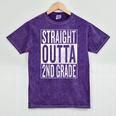 Straight Outta 2nd Grade Great Graduation Shirt Mineral Wash Tshirts Mineral Purple