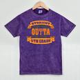 Straight Outta 5th Grade Shirt Fifth Graduation Boys Girls Mineral Wash Tshirts Mineral Purple
