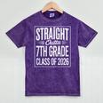 Straight Outta 7th Grade Graduation Class Of 2026 Graduate Mineral Wash Tshirts Mineral Purple