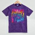Straight Outta 8th Grade Great Graduation Eighth Grade Mineral Wash Tshirts Mineral Purple