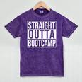Straight Outta Bootcamp Shirt Bootcamp Graduation Shirt Mineral Wash Tshirts Mineral Purple