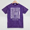 Straight Outta College s Graduation Mineral Wash Tshirts Mineral Purple