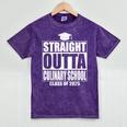 Straight Outta Culinary School Graduation Idea Class Of 2025 Mineral Wash Tshirts Mineral Purple