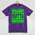 Straight Outta Fourth Grade Graduation Class Mineral Wash Tshirts Mineral Purple