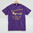 STRAIGHT OUTTA HIGH SCHOOL 2018 Grad Graduation Shirt Mineral Wash Tshirts Mineral Purple