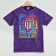 Straight Outta High School Class Of 2022 Graduation Mineral Wash Tshirts Mineral Purple