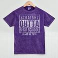 Straight Outta High School Graduation Boys Mineral Wash Tshirts Mineral Purple