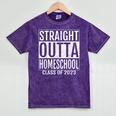 Straight Outta Homeschool Graduation Tee 2023 Mineral Wash Tshirts Mineral Purple