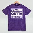 Straight Outta Kindergarten Shirts Graduation Mineral Wash Tshirts Mineral Purple