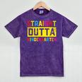 Straight Outta Kindergarten TShirt Graduation Kid Mineral Wash Tshirts Mineral Purple