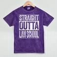 Straight Outta Law School Shirt Lawyer Graduation Mineral Wash Tshirts Mineral Purple