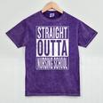 Straight Outta Nursing School Great Graduation Shirt Mineral Wash Tshirts Mineral Purple