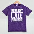 Straight Outta Pharmacy School Class 2025 Pharma Graduation Mineral Wash Tshirts Mineral Purple